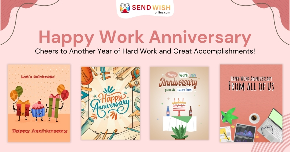 Work anniversary cards